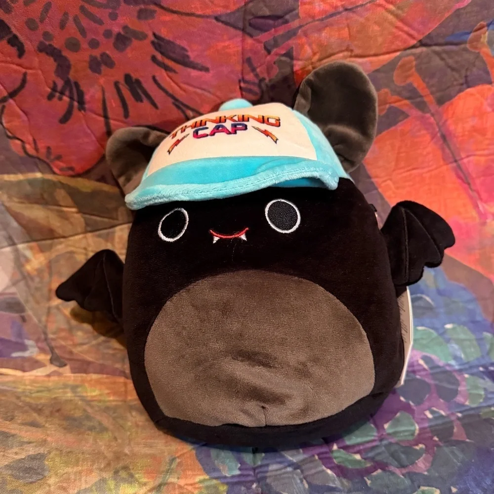 Squishmallow Stranger Things Thinking Cap Emily Bat 7 Inch NwT